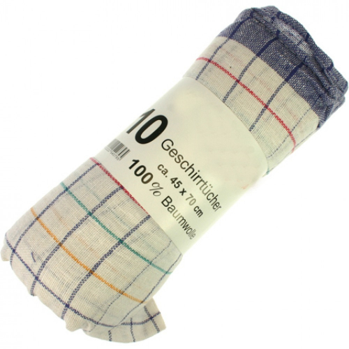 Markenlos Geschirrtuch 10er 100% Baumwolle