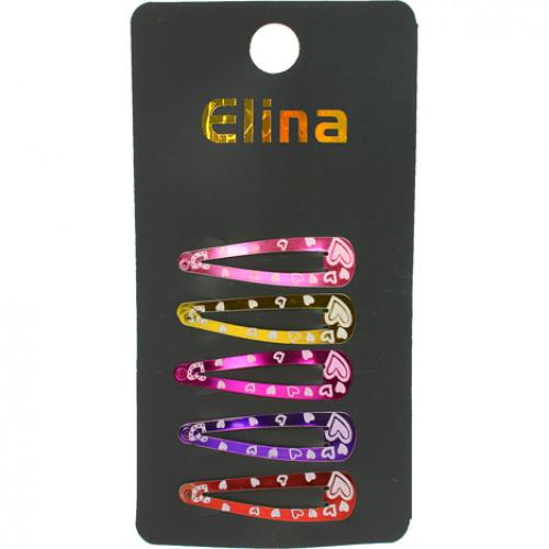 Haar-Silikon Zopfringe Haarschmuckset Haarreif Haarklammern Haargummis Haarclips - Auswahl: Haarclip metallischer Look 5er Set