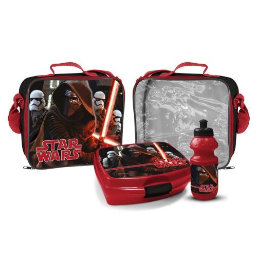 Umhngetasche Brotbox & Trinkflasche Avengers Spiderman Star Wars - Auswahl: Star Wars