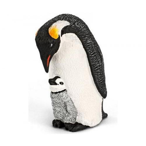 Schleich Tierwelt - Auswahl: Kaiserpinguin mit Jungem