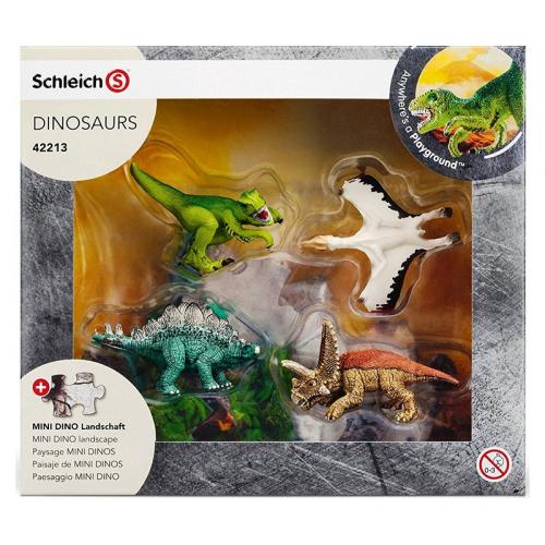 Schleich Dinosaurier - Auswahl: Dinosaurier Set 2 mit Landschaft Puzzle