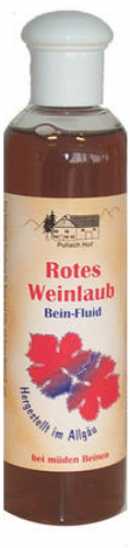 vom Pullach Hof Pullach Hof Rotes Weinlaub Bein-Fluid Einreibung mde Beine 250ml 
