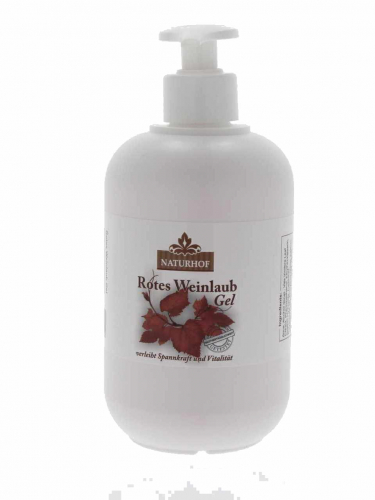 Naturhof NATURHOF Rotes Weinlaub Gel 500ml - zum PUMPEN