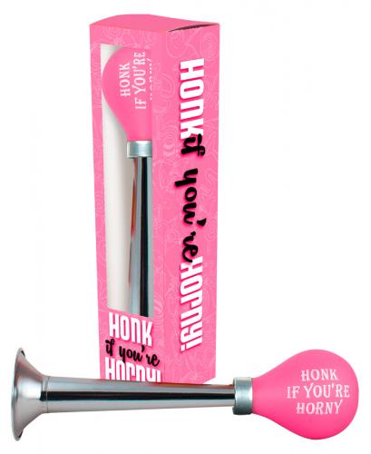 Markenlos Hupe ?Honk if you're horny? - Farbe: silber - Menge: 1Stck