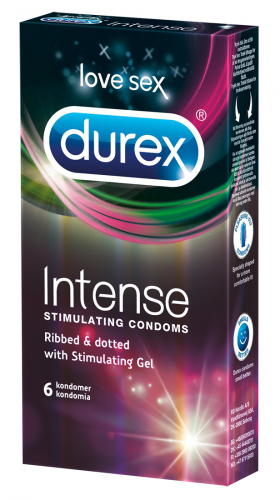 Durex N Intense Stimulating Condoms - Farbe: transparent - Aroma: ohne, Eigengeruch - Menge: 6Stck