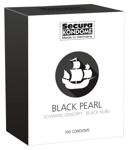 Secura Black Pearl - Farbe: schwarz - Aroma: ohne, Eigengeruch - Menge: 100Stck
