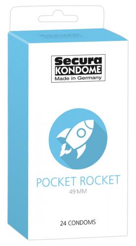 Secura Pocket Rocket 49 mm - Farbe: transparent - Aroma: ohne, Eigengeruch - Menge: 24Stck
