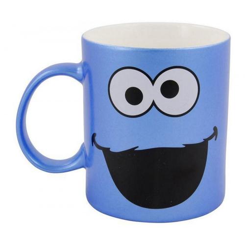 Sesamstrasse Sesame Street Cookie Monster Kaffeetasse Metallic