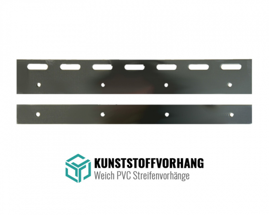 KUNSTSTOFFVORHANG Montagependel / Halteklammer 300mm Edelstahl