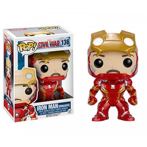 Funko POP Civil War - Auswahl: Iron Man Ex Unmasked