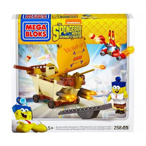 Mattel Mega Bloks Spongebob Burger Showdown Mobil 258 pie