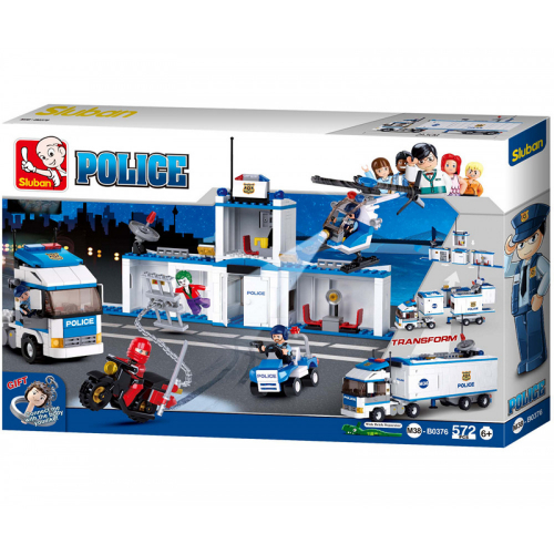Sluban Police Polizei Mobile Einsatzzentrale 572 Teile M38-B0376 Bausatz Neu