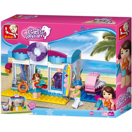Sluban Girls Dream Mdchentraum Wassersportwinkel 192 Teile M38-B0603