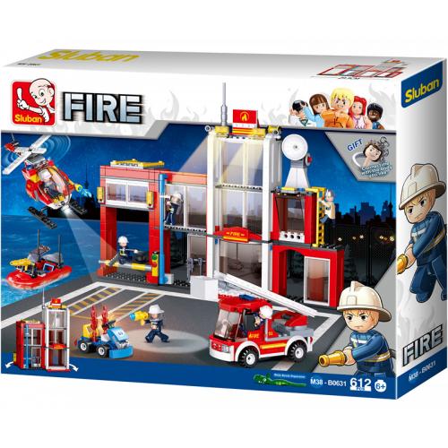 Sluban Fire Station 607 Teile