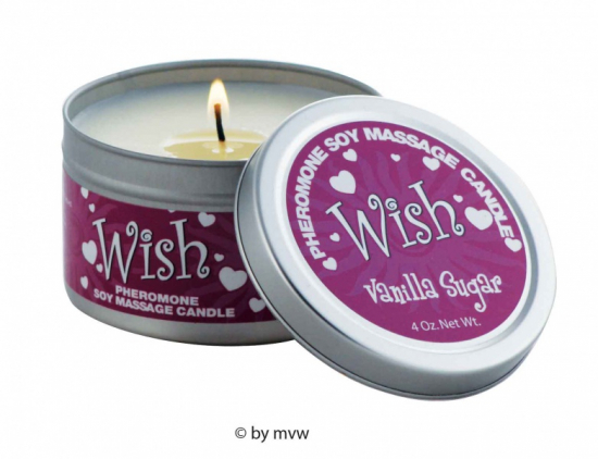 Classic Erotika Wish Pheromone Soy Massage Candle Vanilla Sugar 113g