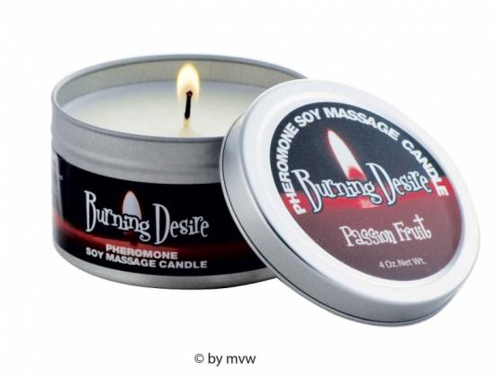 Markenlos Burning Desire Pheromone Soy Massage Candle Passion Fr. 113g