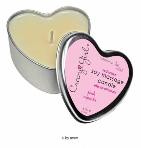Markenlos Crazy Girl Wanna Be Wild Soy Massage Candle PinkCupcake 133g