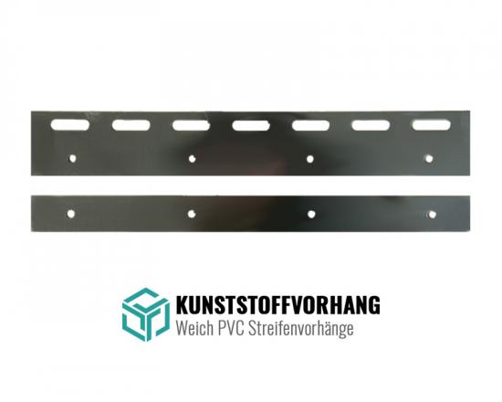 KUNSTSTOFFVORHANG Montagependel / Halteklammer 400mm Edelstahl