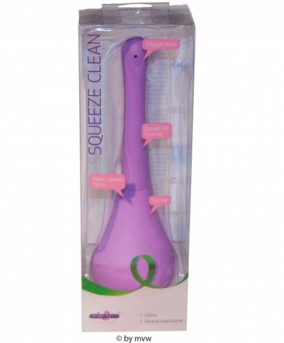 Seven Creations Squeeze Clean Unisex Analdusche purple