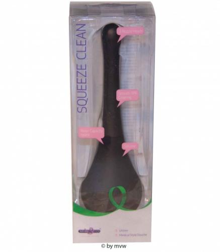 Markenlos Squeeze Clean Unisex Analdusche black