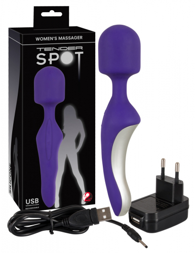 You2Toys Frauen Massagestab Wiederaufladbar Vibrations-Therapie USB - Variante: lila Akku