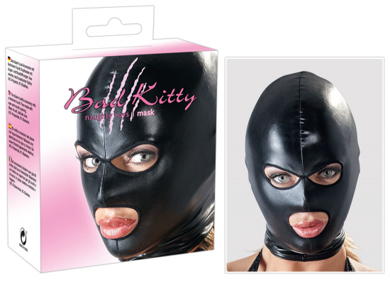 Bad Kitty Kopfmaske - Farbe: schwarz
