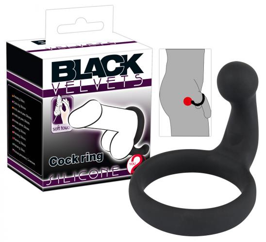 Black Velvets Cock Ring - Farbe: schwarz