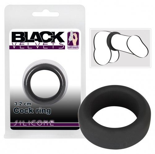 Black Velvets Penisring - Farbe: schwarz