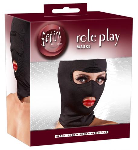 Fetish Collection Kopfmaske inkl. Augenbinde - Farbe: schwarz - Gr��e: unisize