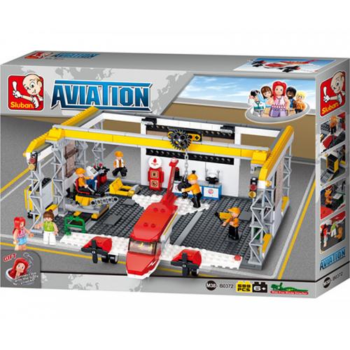 Sluban Aviation Hangar M38-B0372 Bausatz Bausteine Modellbau Baukltze Neu