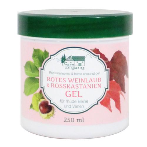 Pullach Hof Rotes Weinlaub & Rosskastanien Gel Mde Beine 250ml 