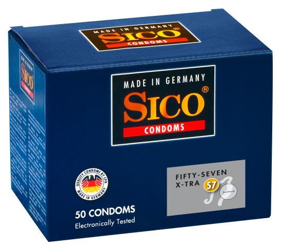 SICO X-TRA 57 mm - Farbe: transparent - Aroma: ohne, Eigengeruch - Menge: 50Stck