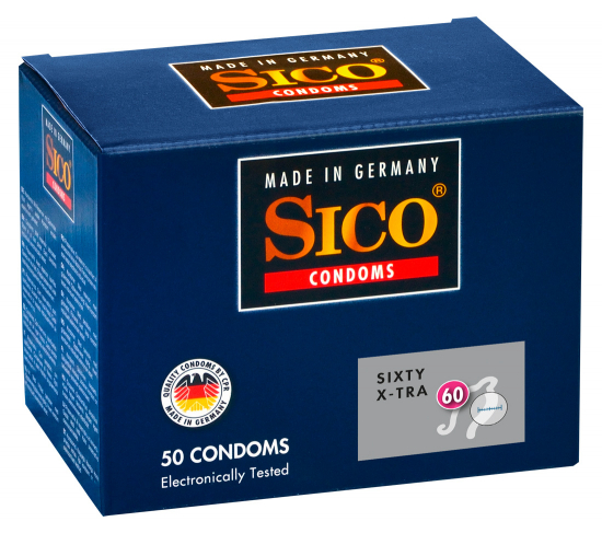 SICO X-TRA 60 mm - Farbe: transparent - Aroma: ohne, Eigengeruch - Menge: 50St�ck