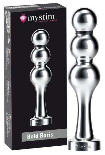 Mystim Kugel-Dildo Bold Boris - Farbe: silber