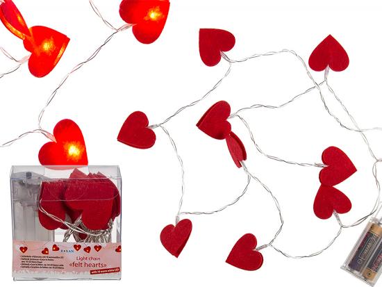 Orion Lichterkette Herzen - Farbe: rot - Menge: 1St�ck