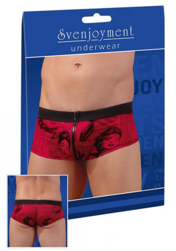 Svenjoyment Underwear Pants Farbe rot 2XL XL L M S Print-Motiv Reissverschluss - Gre: 2XL
