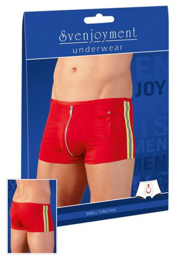 Svenjoyment Underwear Feuerwehr-Pants rot 2XL XL L M S Retro-Shorts - Gre: XL