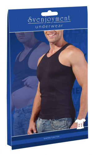 Svenjoyment Underwear Herren Bauch-weg-Shirt schwarz - Gre: XL