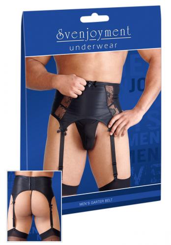 Svenjoyment Underwear Herren-Strapsgrtel schwarz 2XL XL L M S - Gre: S