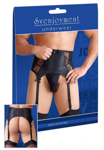 Svenjoyment Underwear Herren-Strapsgrtel schwarz 2XL XL L M S - Gre: M