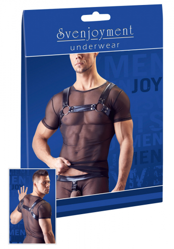 Svenjoyment Underwear Harness-Shirt schwarz 2XL XL L M - Gre: M