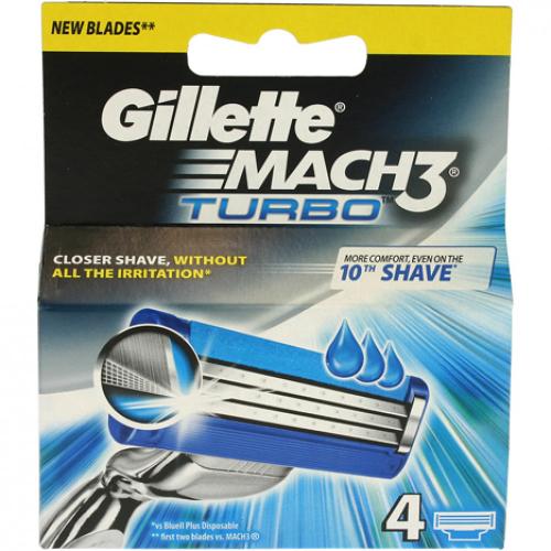 Gillette Mach3 Turbo 4er Klingen