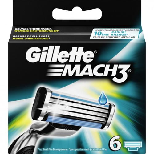 Gillette Mach3 6er Klingen