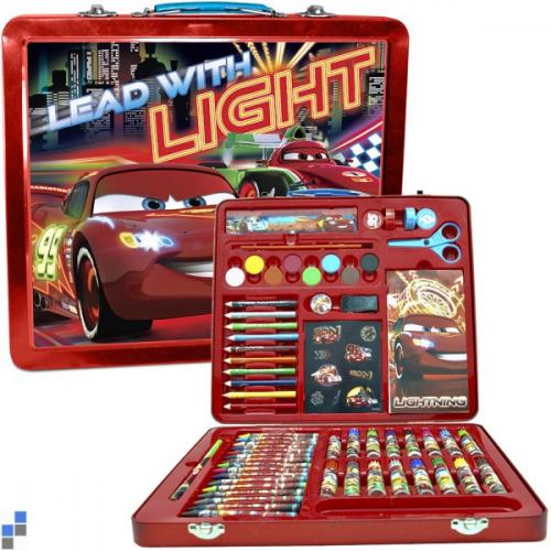 Disney Cars Malset 60-teilig im Aluminiumkoffer