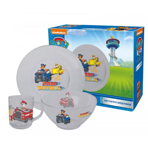 Paw Patrol Glas Frhstcksset Blau