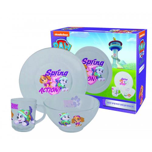 Paw Patrol Glas Frhstcksset Lila
