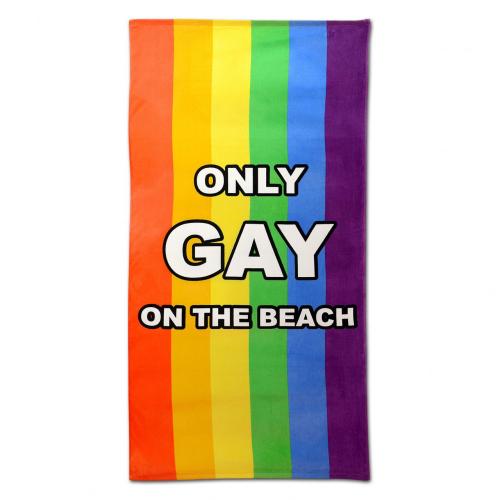 Markenlos Handtuch Strand Only Gay on the Beach