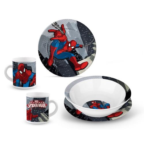 Frhstck-Set Porzellan Avengers Disney Frozen Spiderman - Auswahl: Spiderman 