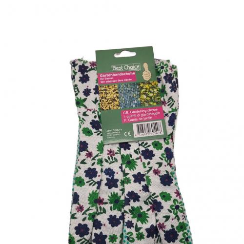 Best Choice Gartenhandschuhe Damen bunt bedruckt Blumenmotive Gartenarbeit ABS rutschsicher - Auswahl: grn