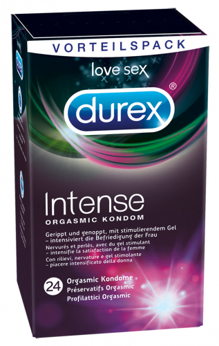Durex Intense Orgasmic 10 Kondome - Farbe: transparent - Aroma: ohne, Eigengeruch - Menge: 24Stck